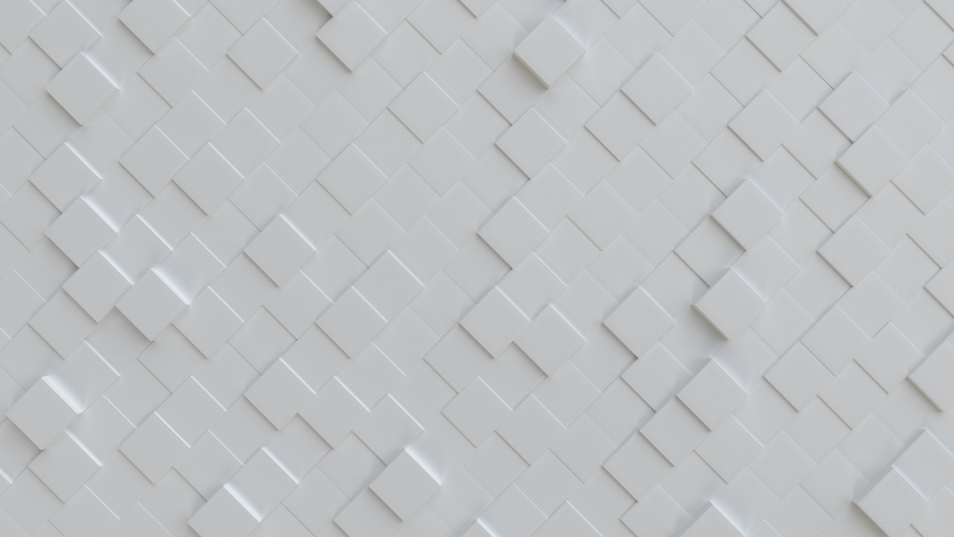 White geometric tile pattern background